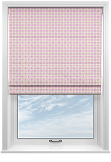 Whaley Great, Gingham Star Mermaid - Twist&Fit Roman Blind